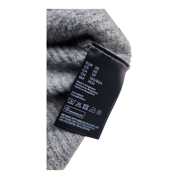 Divided H&M Turtleneck Sweater Women XS Gray Pullover Oversized Boxy Fit Cozy - Picture 5 of 6